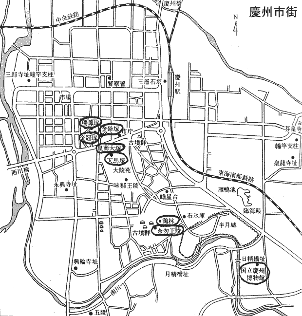 慶州市街地図