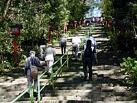 新田神社の階段